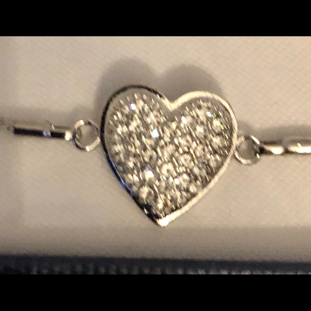 Swarovski crystal w/sterling silver ❤️ bracelet - Picture 4 of 4